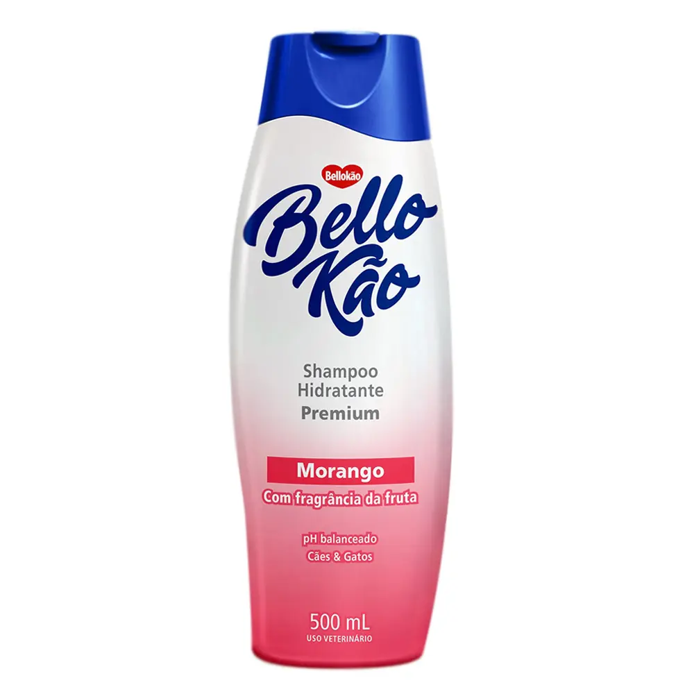 Shampoo para Cães e Gatos Morango Bellokão